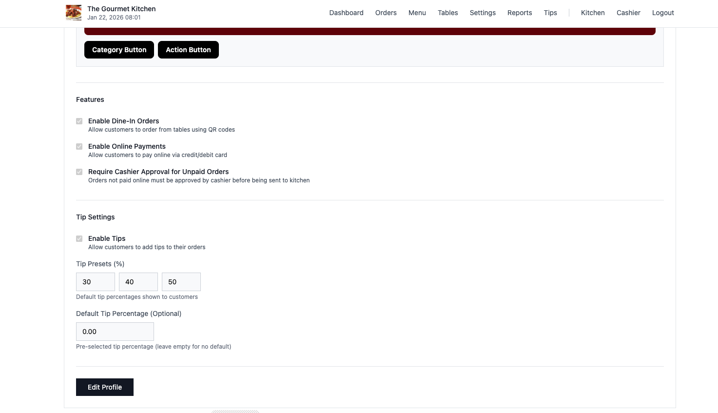 Tips Management System